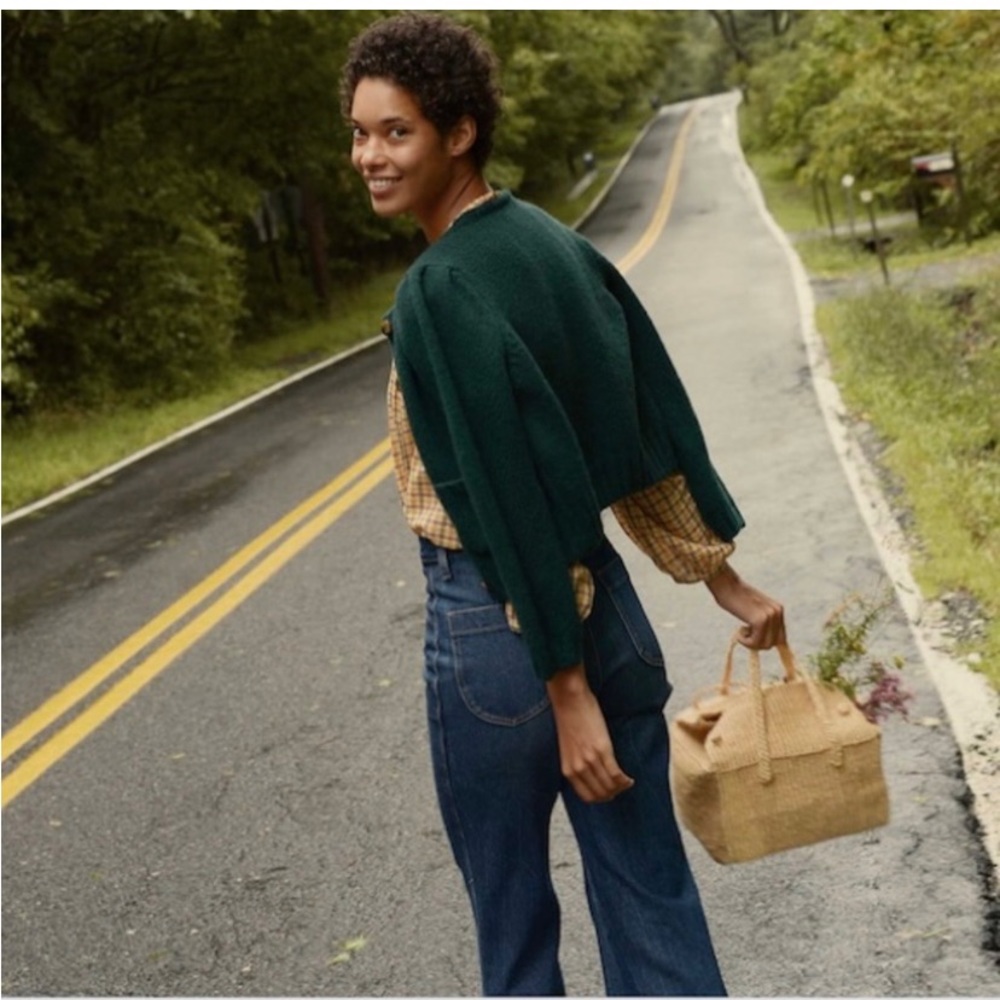 Dôen Risette Green Cardigan sz S